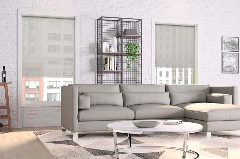 Cordless Solar Shade in 10% Silver