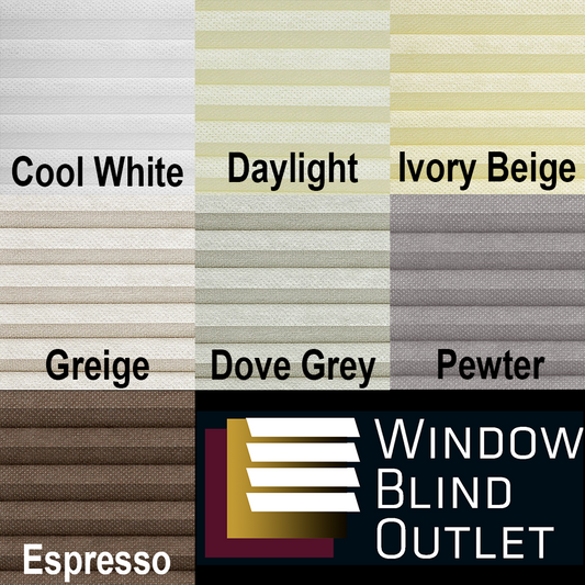 Aura Cordless Double Cellular Shade Samples