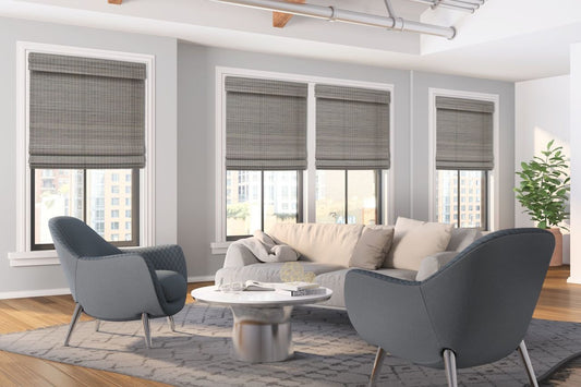 Aura Cordless Bamboo Shades in Ash