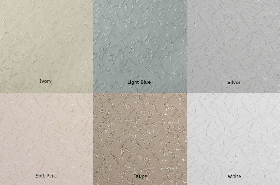 Custom Cordless Roman Shades - Floating Vine Color Chart