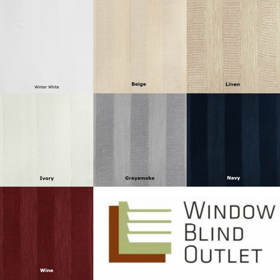 Custom Cordless Roman Shades Stripe Series Color Chart