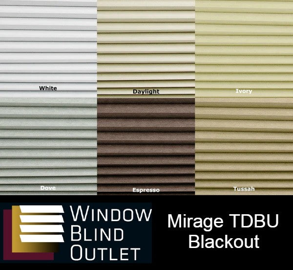Mirage Cordless Top Down Bottom Up Blackout Shades