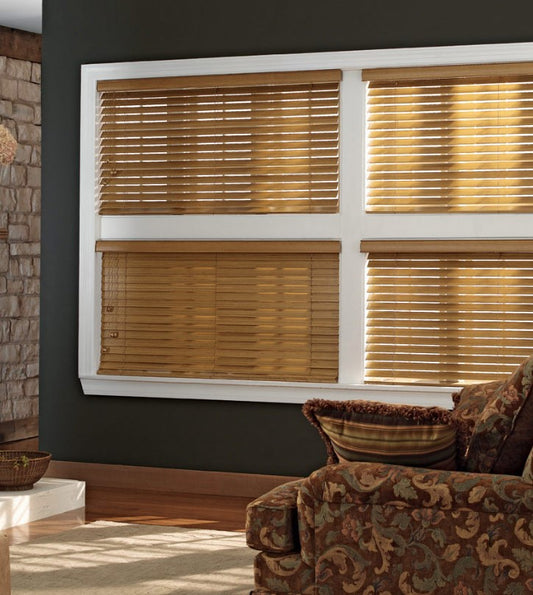 Premium Cordless Wood Blinds in Natural