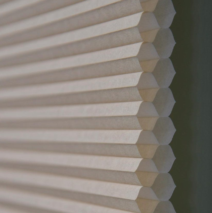 Aura Cordless Double Cellular Shade Side View