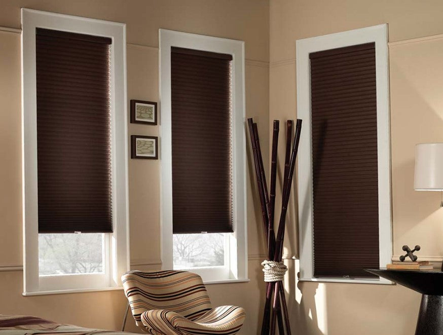 Mirage Cordless Cellular Blackout Shades - Espresso