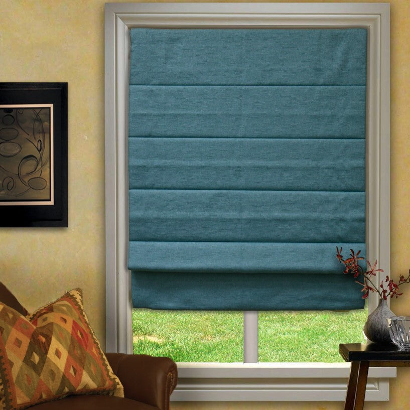Custom Cordless Roman Shades - Tolum (Retired Color)