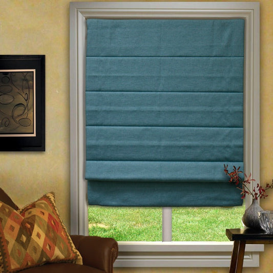 Custom Cordless Roman Shades - Tolum (Retired Color)