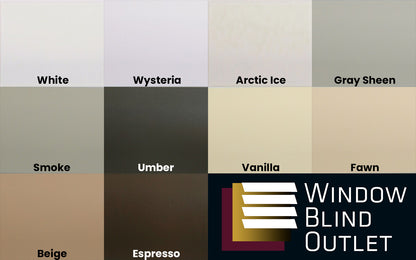 WBO® Classic Cordless 1" Aluminum Mini Blind