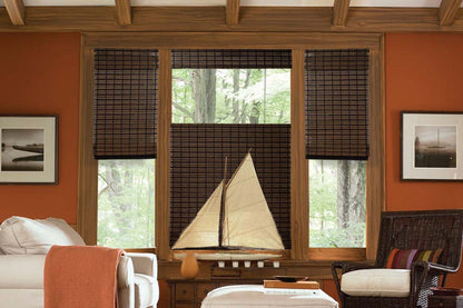 Top Down Bottom Up Cordless Bamboo Roman Shades