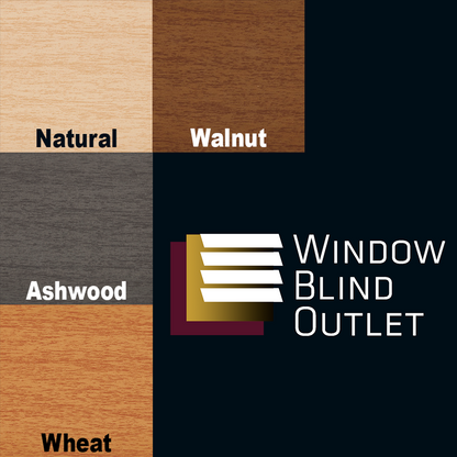 Premium Faux Wood Blind Woodgrain Swatches