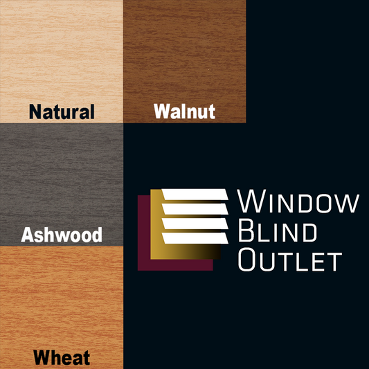 Premium Faux Wood Blind Woodgrain Swatches