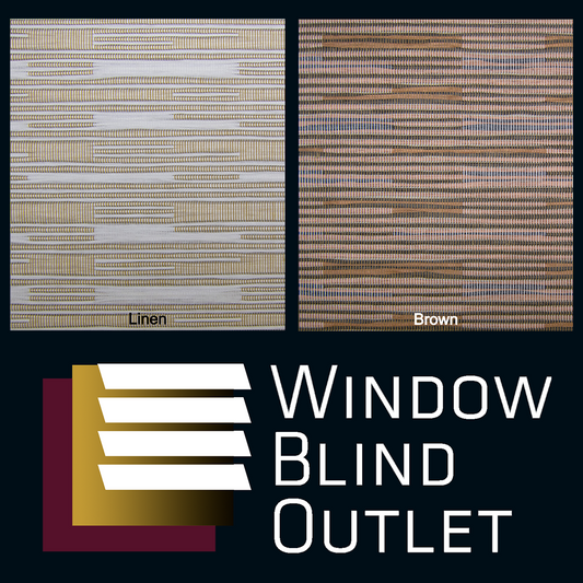 Wicker Look Bamboo Woven Shade Swatches