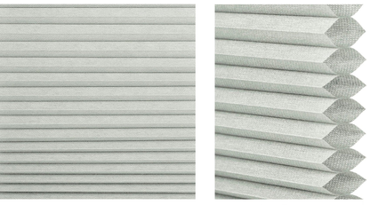 Aura Cordless Cellular Shade Samples - Cool Silver fabric detail