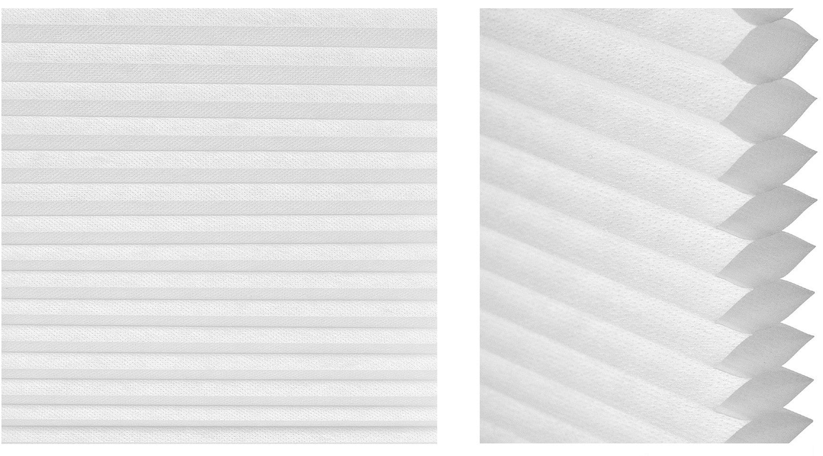 Aura Cordless Cellular Shade Samples - Cool White fabric detail