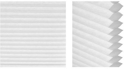 Aura Cordless Cellular Shade Samples - Cool White fabric detail