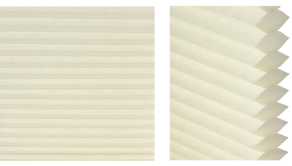 Aura Cordless Cellular Shade Samples - Ivory Beige fabric detail