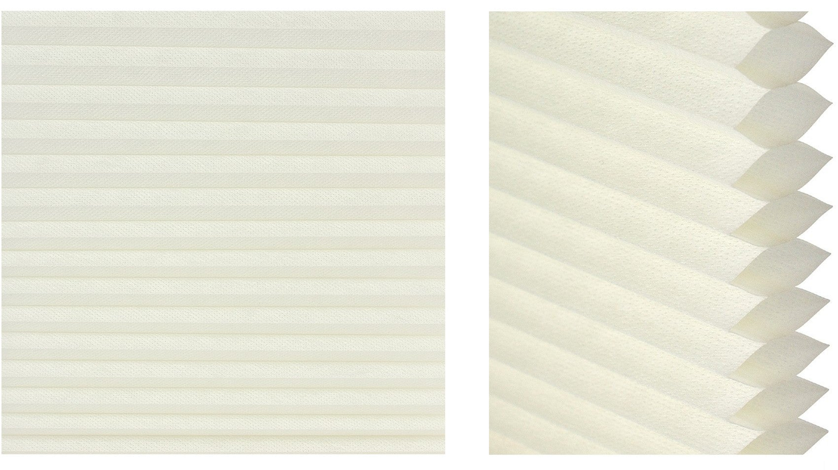 Aura Cordless Double Cellular Shade Samples - Daylight fabric detail
