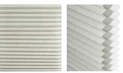 Aura Cordless Double Cellular Shade Samples - Dove Grey fabric detail