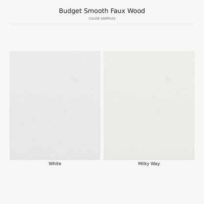 Budget Faux Wood Blinds - Smooth Swatches