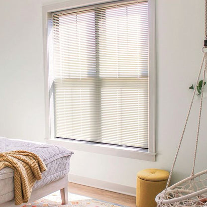 Cordless Vinyl 1" Mini Blinds - White