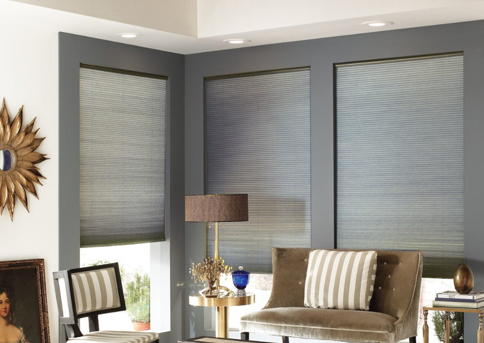 Aura Cordless Double Cellular Shade in Storm