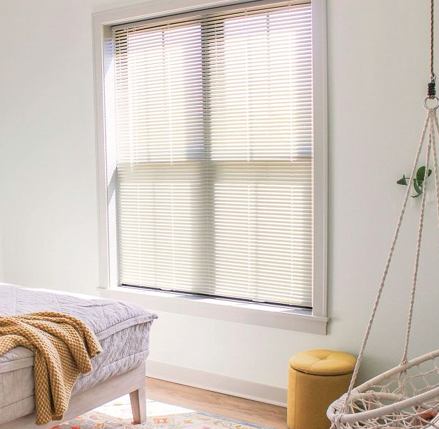 Cordless Vinyl 1" Mini Blinds - White