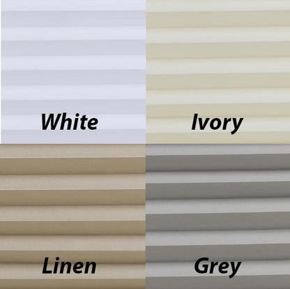 Top Down Bottom Up Cordless Pleated Sailcloth Shade Color Chart