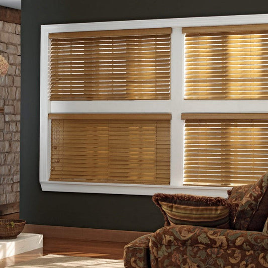 Premium Cordless Wood Blinds in Natural