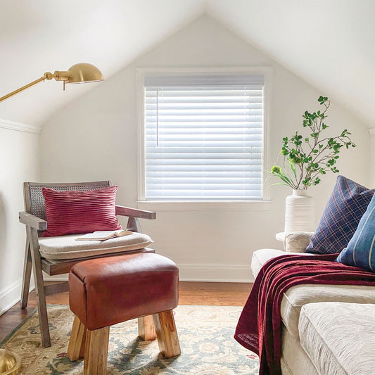 Budget Cordless Faux Wood Blinds - Smooth