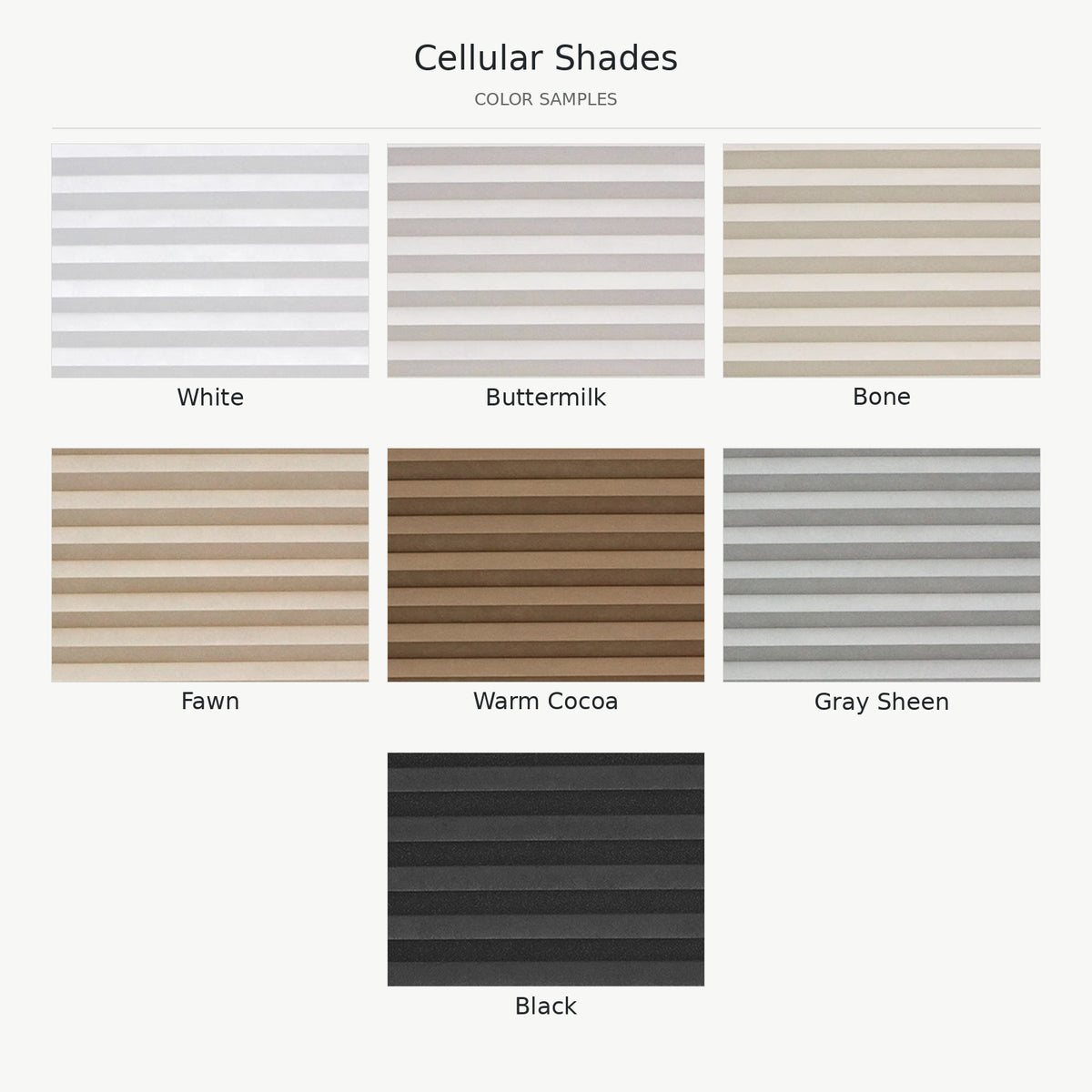 WBO Cellular Shade Swatches