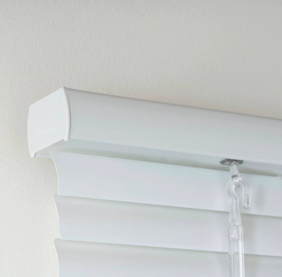 Cordless Vinyl 1" Mini Blinds - Headrail